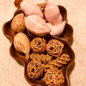 Boho rattan wicker filler decor